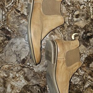 Stylish Tan Leather Ankle Boots